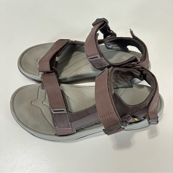 TEVA Mens Sandals Size 10 Brown Adjustable Straps Anatomic Footbed - Picture 2 of 6